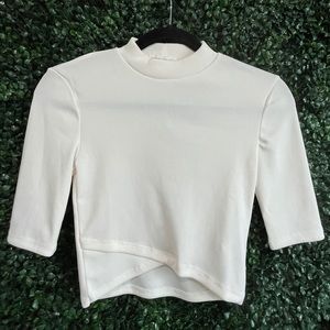 White Crop Top